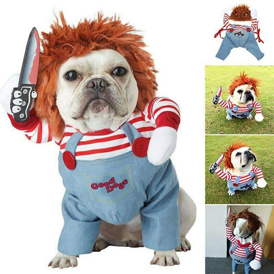 Adjustable Halloween Dog Costume – Funny & Scary Pet Cosplay Outfit