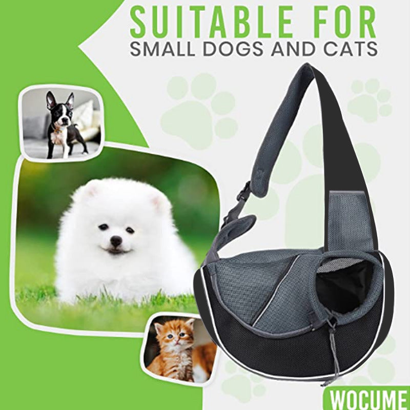 Portable Crossbody Pet Bag – Stylish for Dogs & Cats