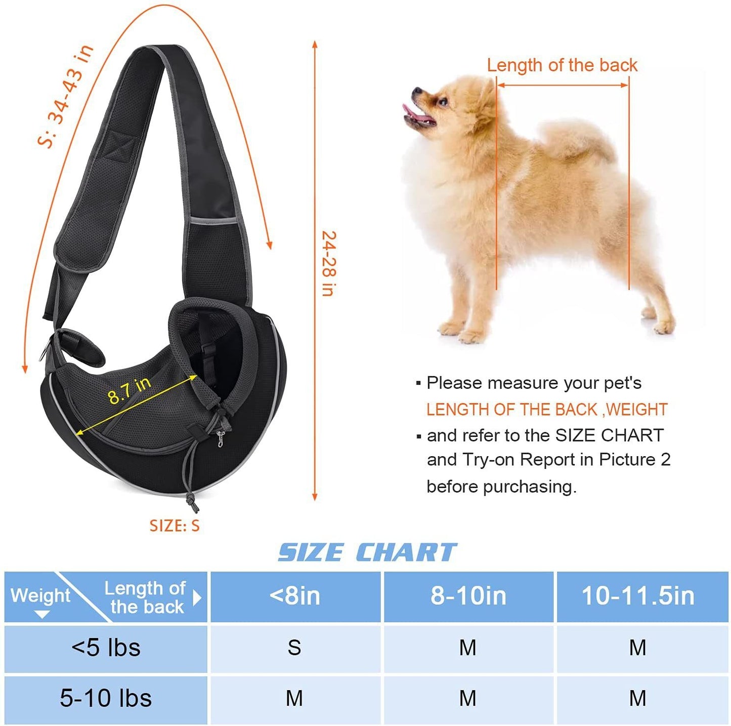 Portable Crossbody Pet Bag – Stylish for Dogs & Cats